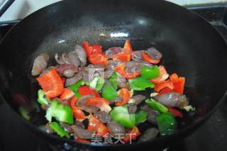 Stir-fried Sausage with Colored Peppers recipe