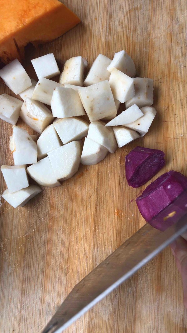 Three-color Taro Balls recipe