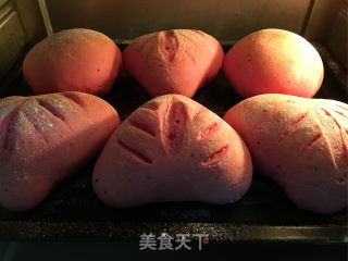 Red Dragon Fruit Bread recipe