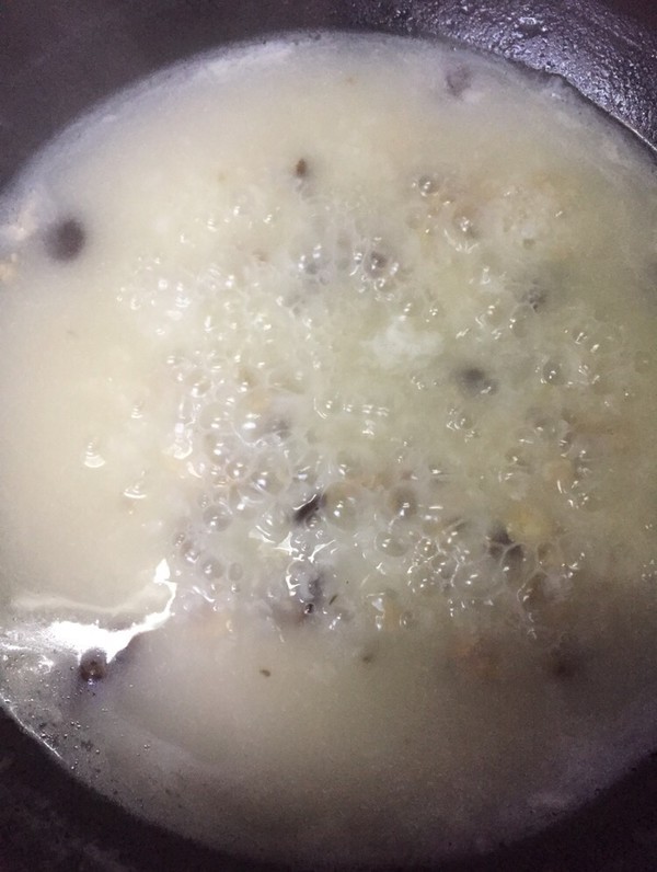 Mushroom Chicken Congee recipe