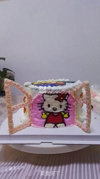 #aca烤明星大赛# 6-inch Cartoon Cream Cake recipe