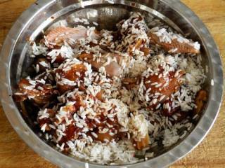 Chicken Nuggets with Red Dates and Glutinous Rice recipe