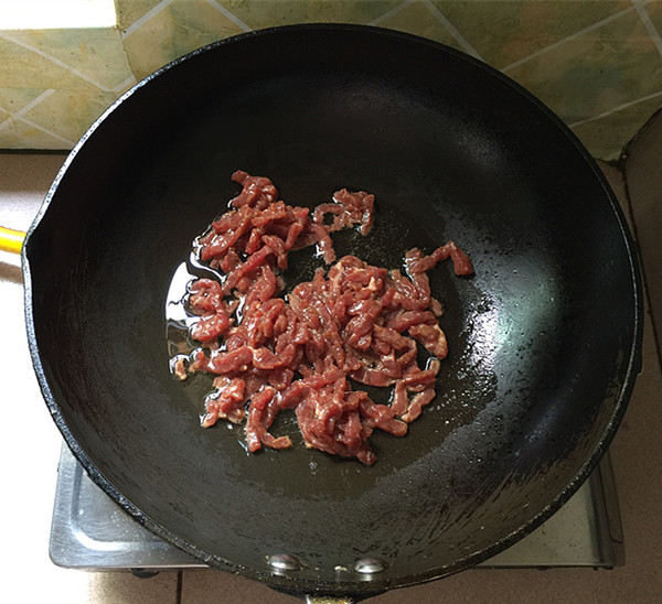Stir-fried Shredded Beef with Rice White recipe