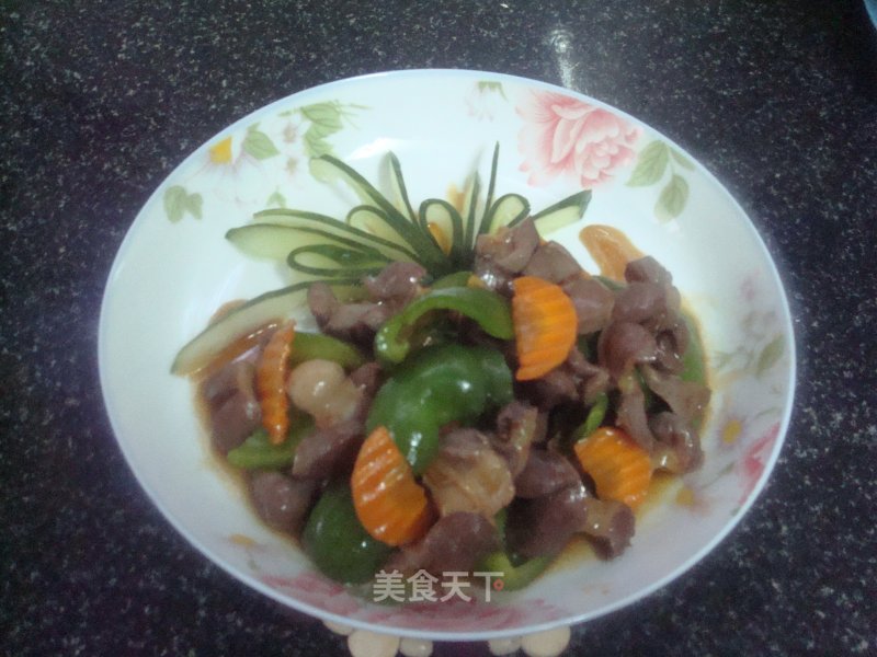 Stir-fried Chicken Gizzards with Green Peppers recipe