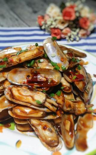 Spicy Fried Razor Clam recipe