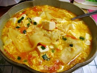 Tomato Wanton Egg Tofu recipe