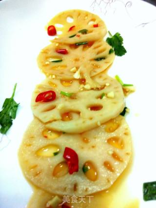Hot and Sour Lotus Root Slices recipe