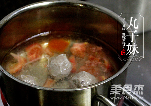 Tomato Beef Ball Soup recipe