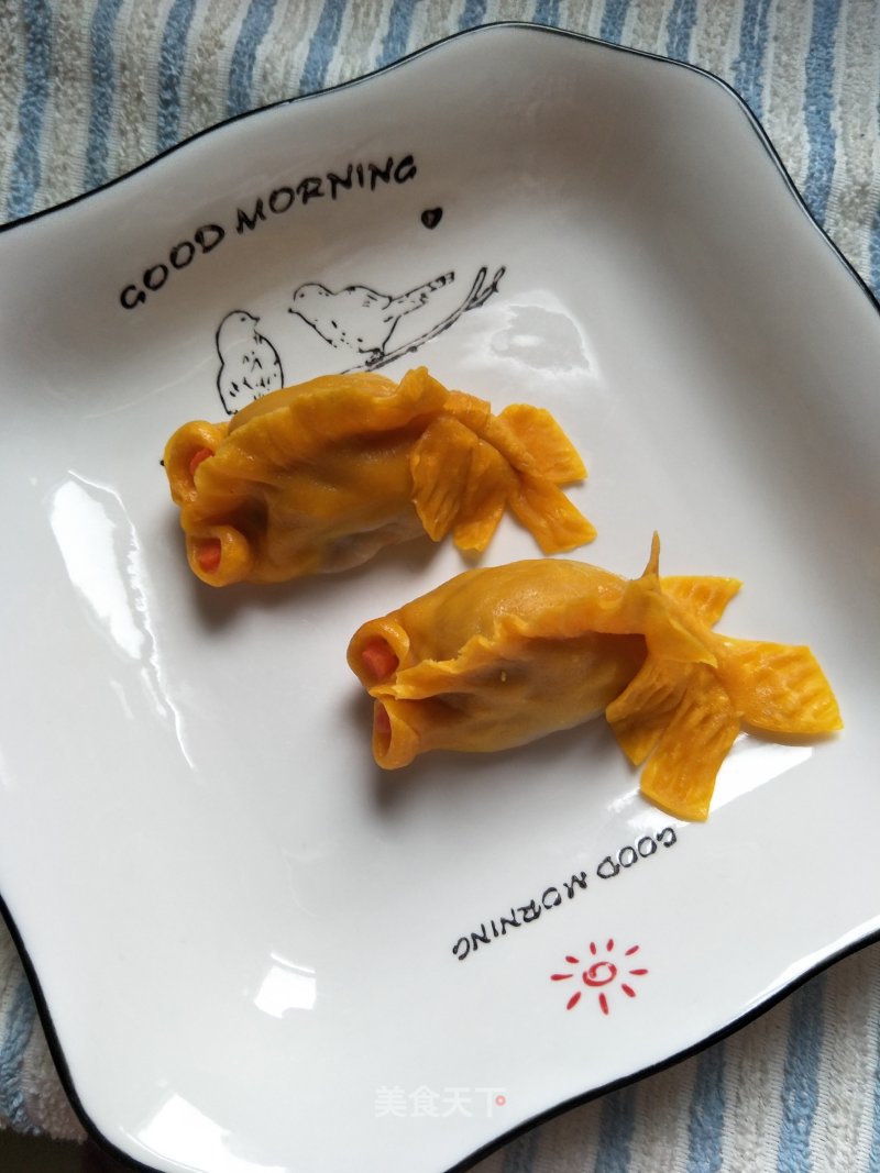 Little Goldfish Steamed Dumplings recipe