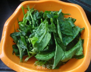 Spinach with Yuba recipe