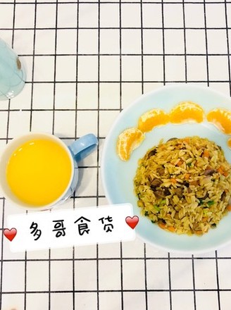 Golden Beef Fried Rice recipe