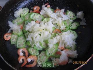 Fried Shrimp with Okra recipe