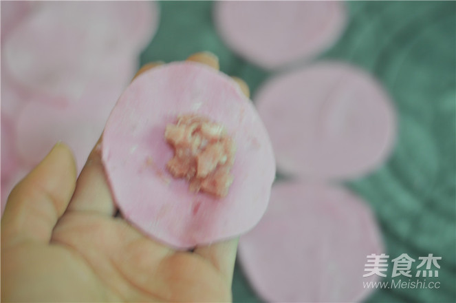 Dragon Fruit Pork Lotus Root Dumplings recipe