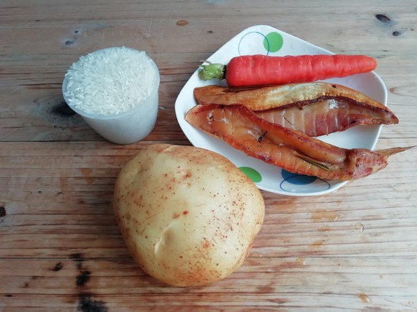 Braised Fish and Potato Rice recipe