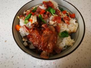 Braised Rice with Mushroom Ribs recipe