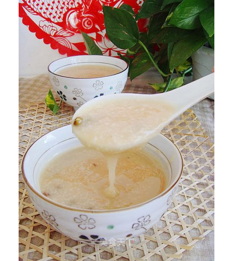 Lotus Leaf Mung Bean Congee recipe