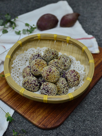 Purple Sweet Potato Glutinous Rice Ball recipe