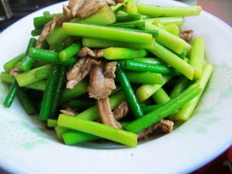 Tenderloin Stir-fried Garlic Sprouts recipe