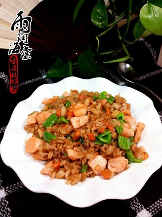 Salmon Fried Rice recipe