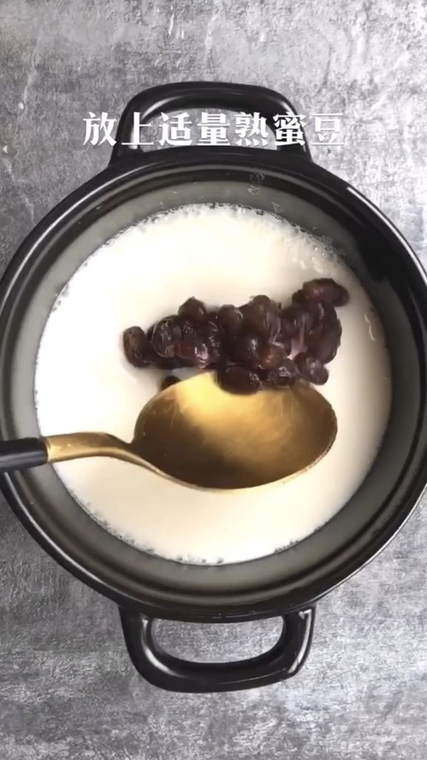 Red Bean Double Skin Milk recipe