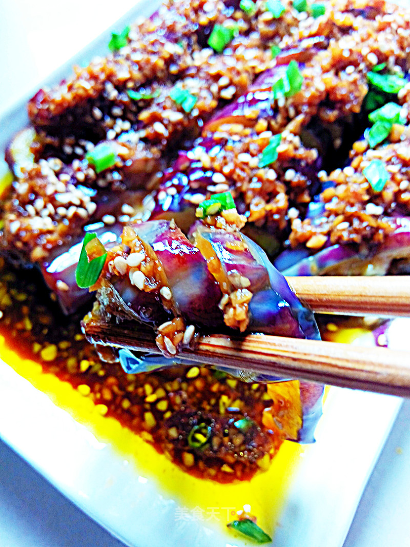 Sautéed Garlic and Purple Eggplant