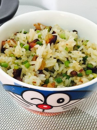 Fried Rice with Garlic Bacon