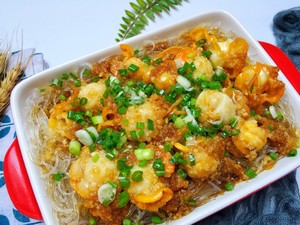 Steamed Scallops with Garlic Vermicelli recipe