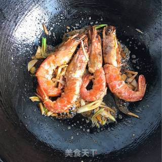 Braised Argentine Red Shrimp in Oil recipe