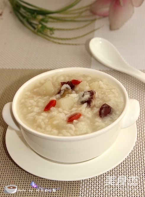 Pear Congee with Rock Sugar recipe