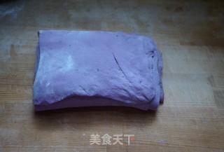 #trust之美#thousand-layer Purple Sweet Potato Hair Cake recipe