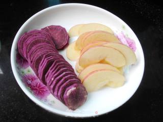 Apple and Purple Sweet Potato Baked Shell Noodles recipe