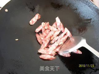 Sausage and Pleurotus Eryngii recipe