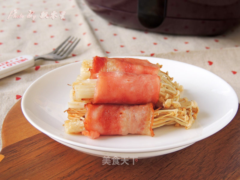 Bacon Enoki Mushroom Roll recipe