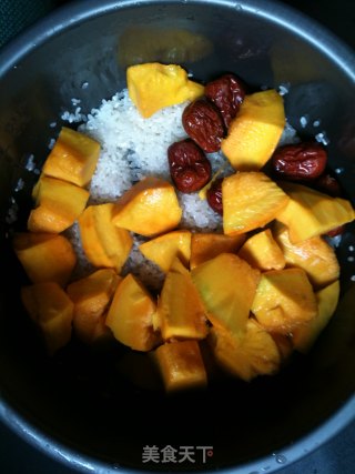 [ma Ma Small Kitchen] Jujube Pumpkin Congee recipe