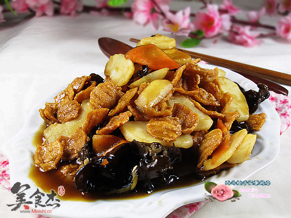 Crispy Sweet and Sour Water Chestnut Meat Slices recipe