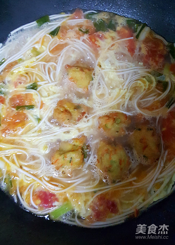 Tomato Meatball Noodle recipe