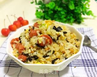 #信之美#fried Rice with Grain and Clear Egg recipe