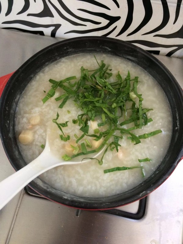 Vegetable Congee with Shrimp and Shrimp recipe