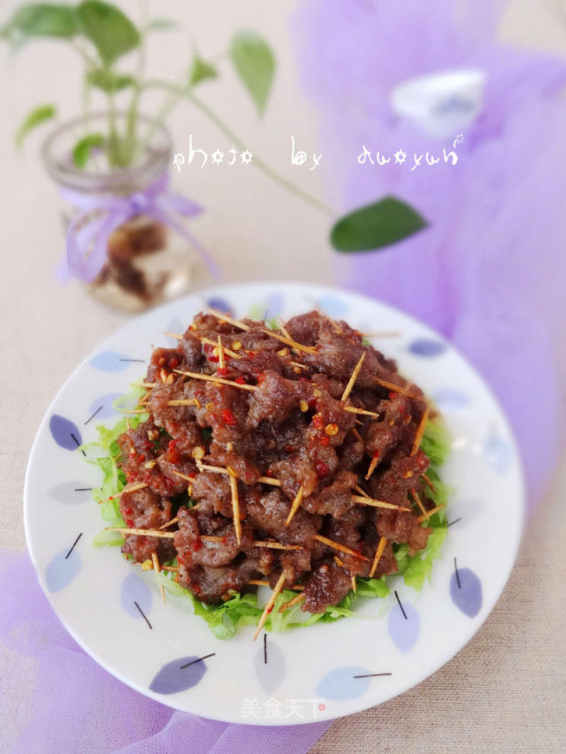 How Can We Have Less Snacks to Watch A Ball Game-spicy Toothpick Beef recipe