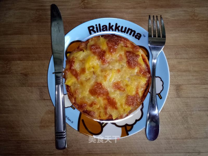 Summer Lazy Meal Hawaiian Pizza recipe