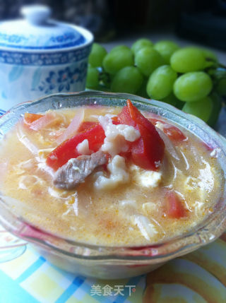 White Radish Tomato Lump Soup recipe