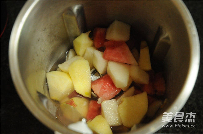 White Pear Watermelon Apple Juice recipe