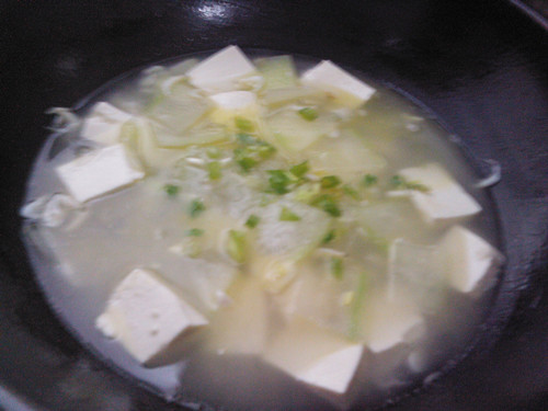 Winter Melon, Shrimp and Tofu Soup recipe