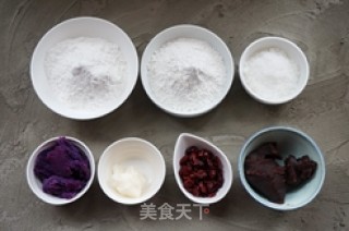 #trust之美#cranberry Osmanthus Purple Sweet Potato Cake recipe