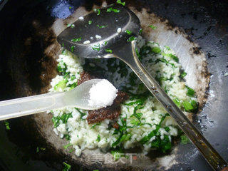 Fried Rice with Shacha Pickle Leaves recipe