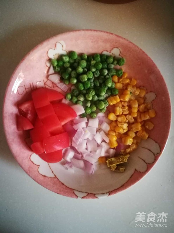 Colorful Baked Rice recipe
