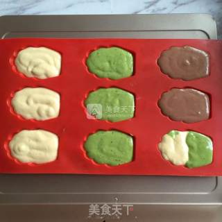 Tricolor Madeleine recipe