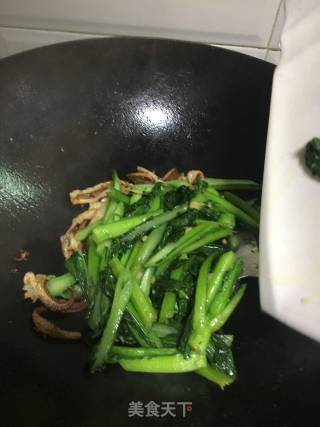 Raw Stir-fried Choy Sum recipe