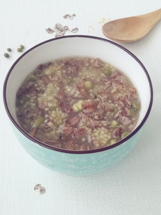 Blood Oatmeal and Mung Bean Porridge recipe