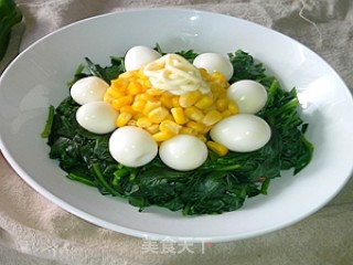 Spinach and Corn Salad recipe